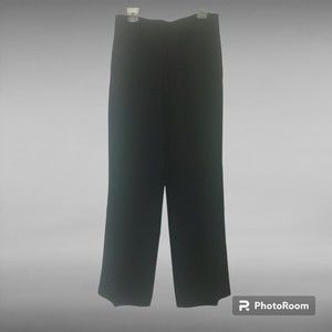 Talbot's Black Dress Pants Women's Size 10 Side Zip Wide Straight Leg 31" Inseam